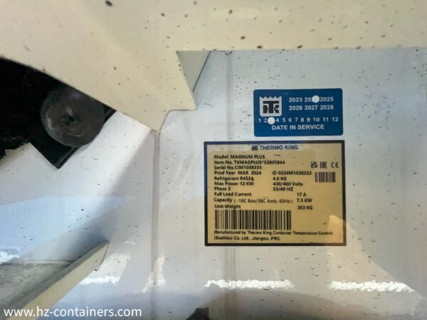 Contenedor frigorífico CR IICL6 de 12 m nuevo
