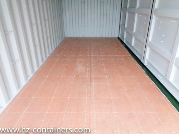 Contenedor lateral abierto 20 pies verde oscuro IICL6