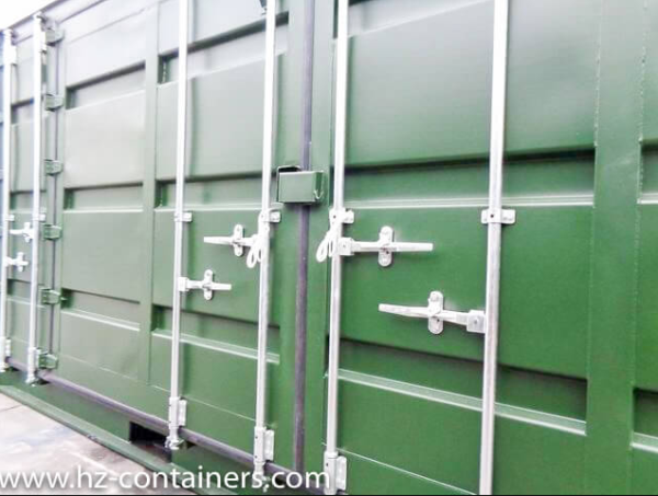 Contenedor lateral abierto 20 pies verde oscuro IICL6