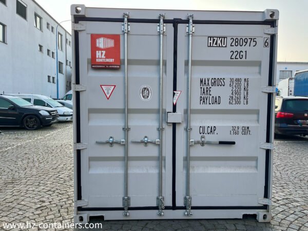 Contenedor de doble puerta blanco para conversión IICL 6 20 pies