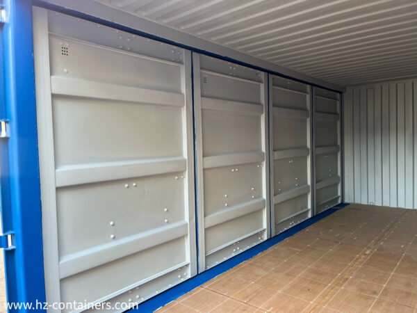 Contenedor 20′ 2x apertura lateral, puerta lateral doble