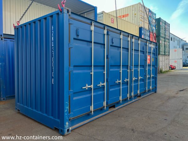 Contenedor 20′ 2x apertura lateral, puerta lateral doble