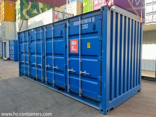 Contenedor 20′ 2x apertura lateral, puerta lateral doble