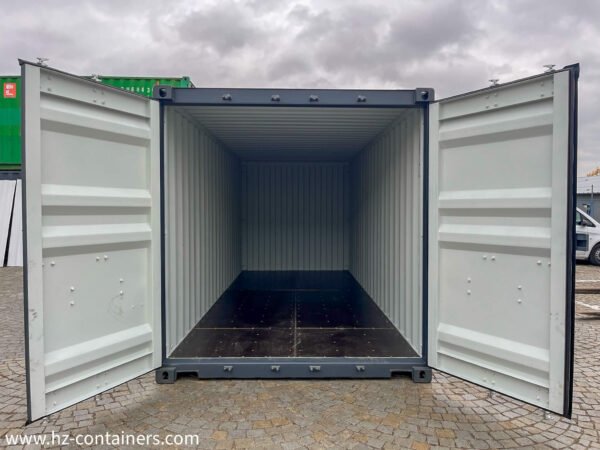 Contenedor marítimo 20 (6 m), gris nuevo