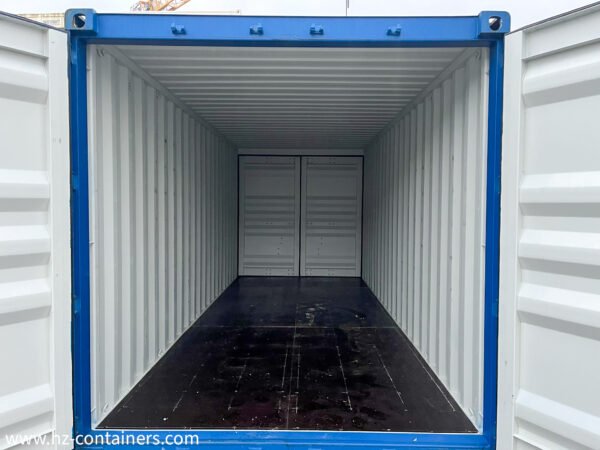 Contenedor de 6 m con puerta doble azul (2x puertas) IICL6