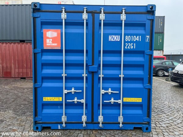 Contenedor de 6 m con puerta doble azul (2x puertas) IICL6