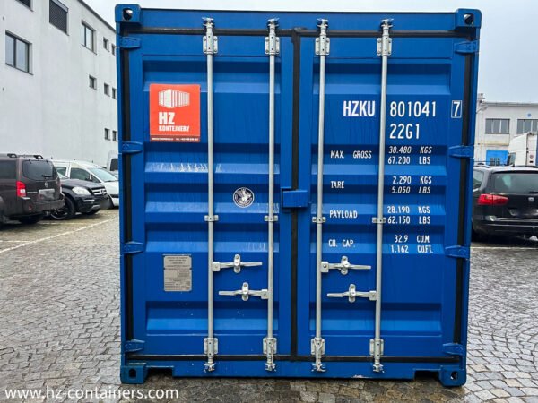 Contenedor de 6 m con puerta doble azul (2x puertas) IICL6