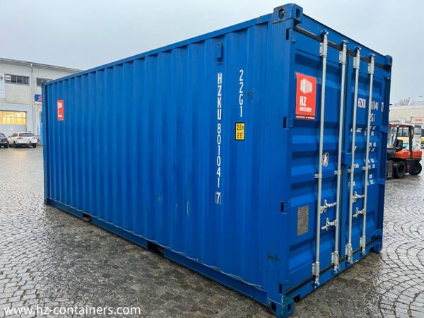 Contenedor de 6 m con puerta doble azul (2x puertas) IICL6