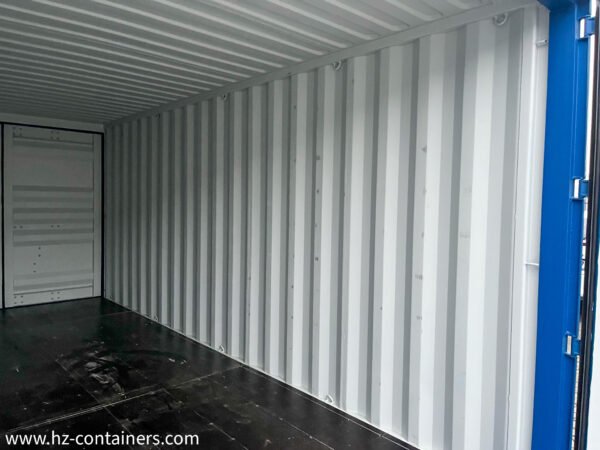 Contenedor de 6 m con puerta doble azul (2x puertas) IICL6
