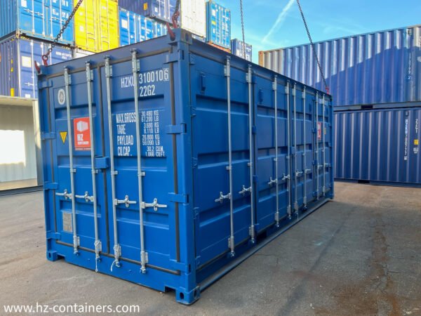 Contenedor 20′ 2x apertura lateral, puerta lateral doble