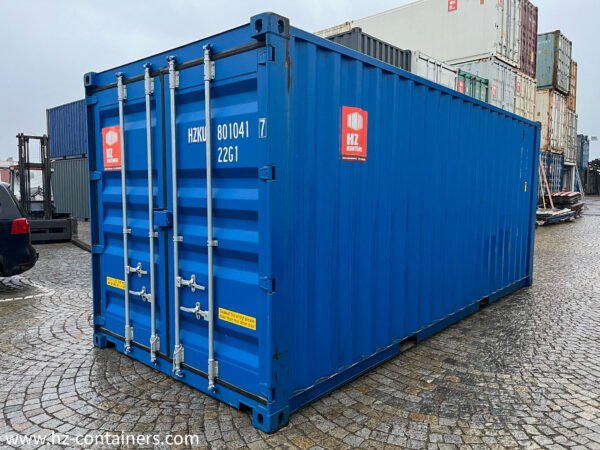 Contenedor de 6 m con puerta doble azul (2x puertas) IICL6