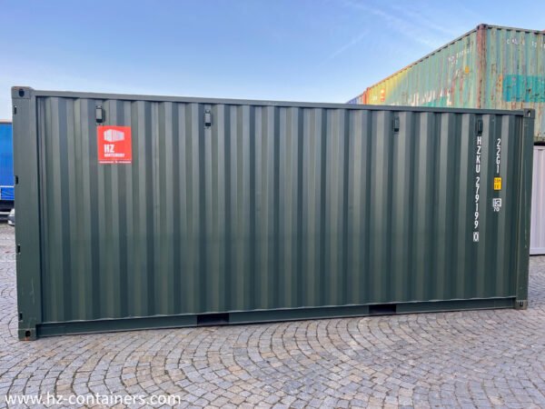 Contenedor verde oscuro de 6 m nuevo IICL6