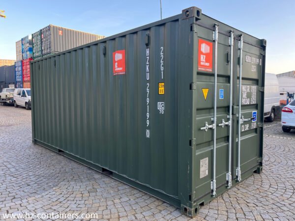 Contenedor verde oscuro de 6 m nuevo IICL6