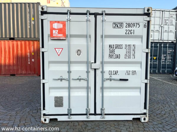 Contenedor de doble puerta blanco para conversión IICL 6 20 pies
