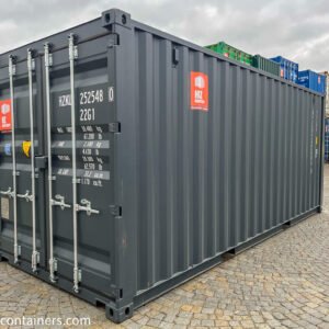 Contenedor marítimo 20 (6 m), gris nuevo