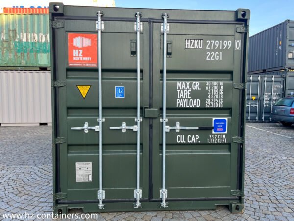 Contenedor verde oscuro de 6 m nuevo IICL6