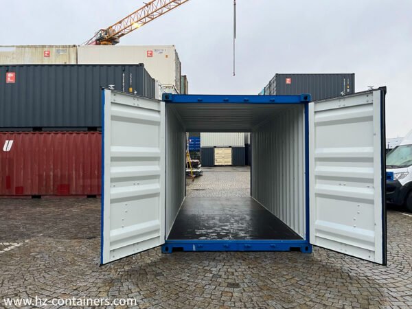 Contenedor de 6 m con puerta doble azul (2x puertas) IICL6
