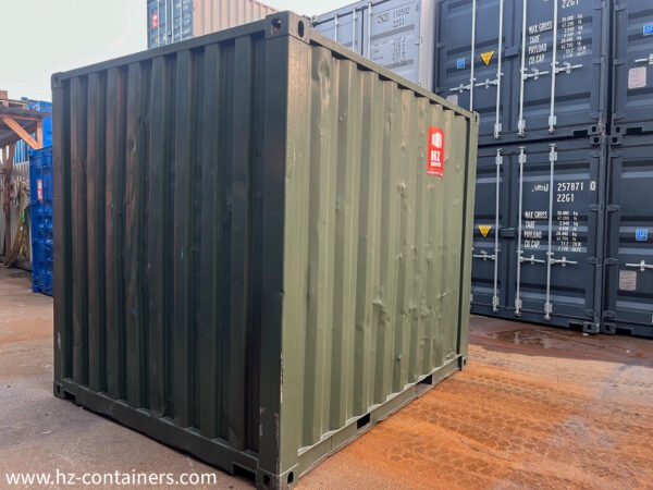 Contenedores usados ​​verde oscuro de 3 m