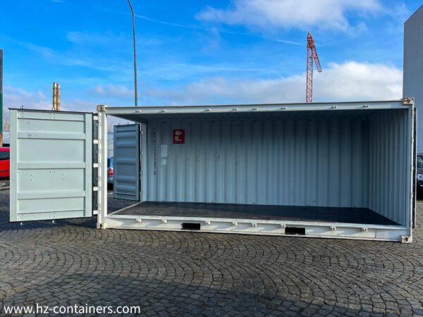 Contenedor maritímo de 20 pies (6 m) open side