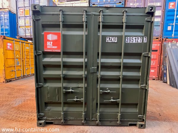 Contenedores usados ​​verde oscuro de 3 m