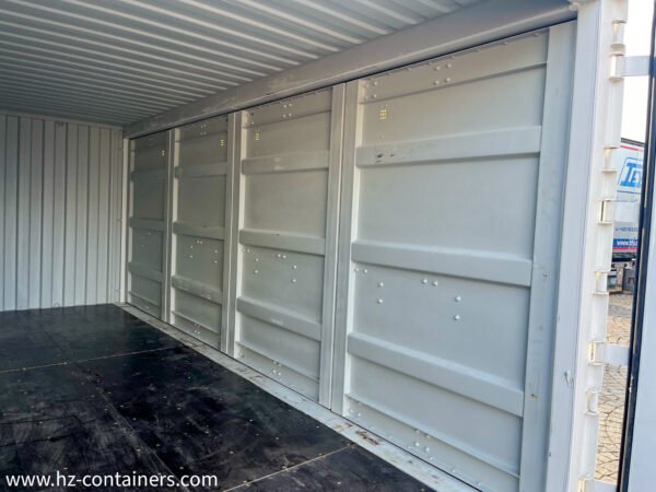 Contenedor maritímo de 20 pies (6 m) open side