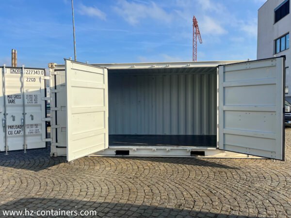 Contenedor maritímo de 20 pies (6 m) open side