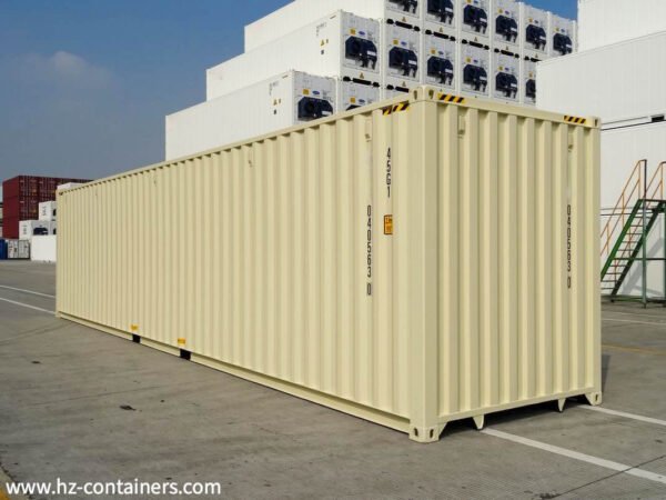 Contenedor marítimo 40′ HC beige calidad IICL 6 nuevo