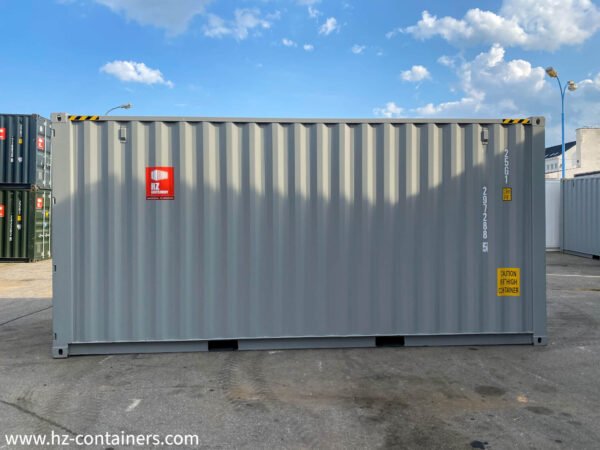 Contenedor de (6m) 20′ High Cube gris nuevo