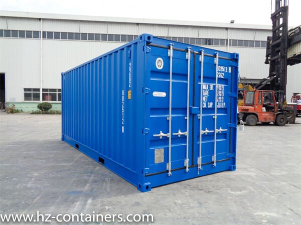Contenedor marítimo de 20′ con apertura lateral azul IICL6