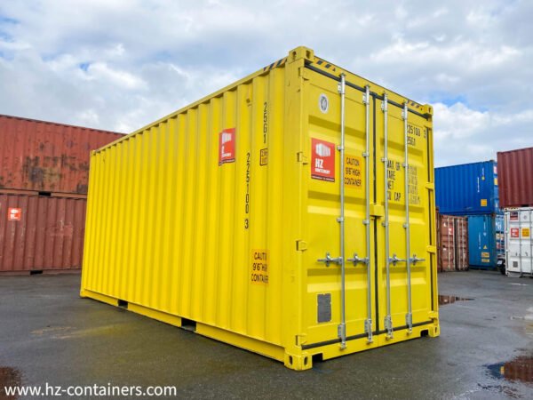 Contenedor de almacenamiento IICL6 de 20’High Cube amarillo