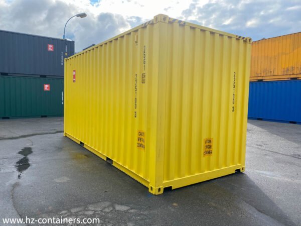 Contenedor de almacenamiento IICL6 de 20’High Cube amarillo