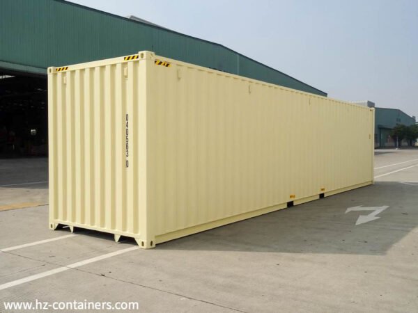 Contenedor marítimo 40′ HC beige calidad IICL 6 nuevo