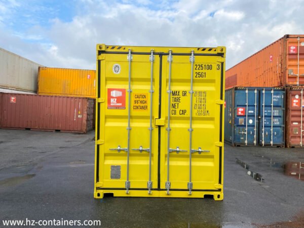 Contenedor de almacenamiento IICL6 de 20’High Cube amarillo