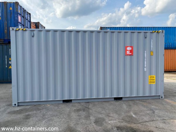 Contenedor de (6m) 20′ High Cube gris nuevo