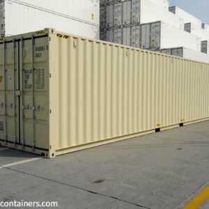 Contenedor marítimo 40′ HC beige calidad IICL 6 nuevo