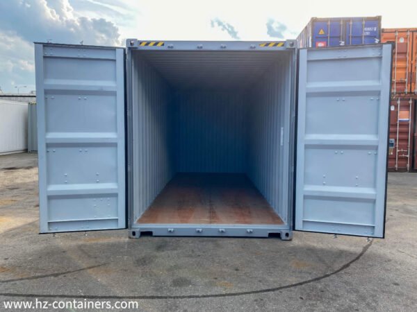 Contenedor de (6m) 20′ High Cube gris nuevo