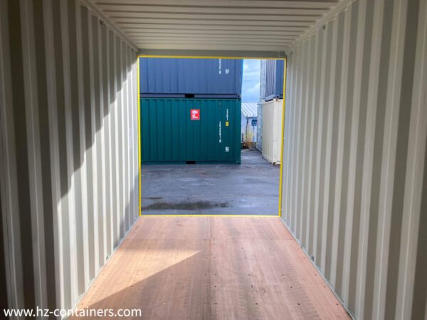 Contenedor de almacenamiento IICL6 de 20’High Cube amarillo