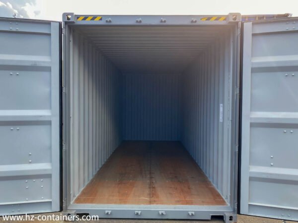 Contenedor de (6m) 20′ High Cube gris nuevo