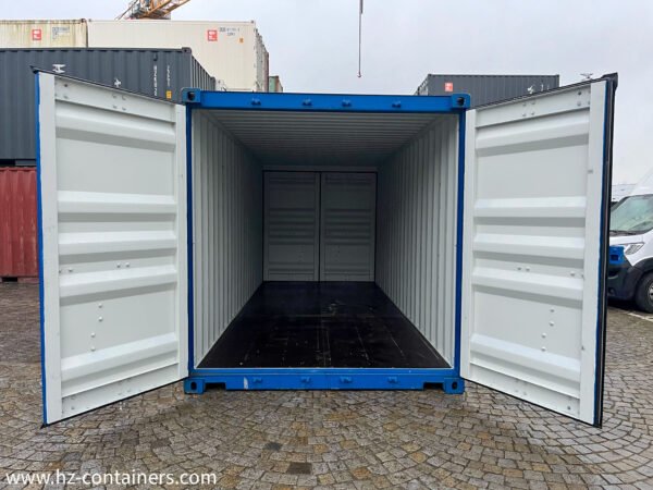 Contenedor de 6 m con puerta doble azul (2x puertas) IICL6