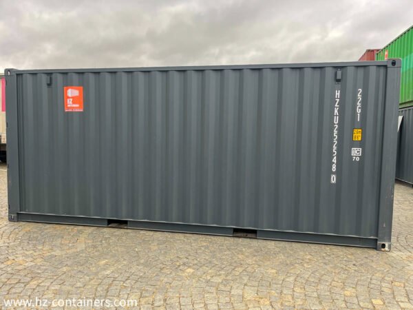 Contenedor marítimo 20 (6 m), gris nuevo