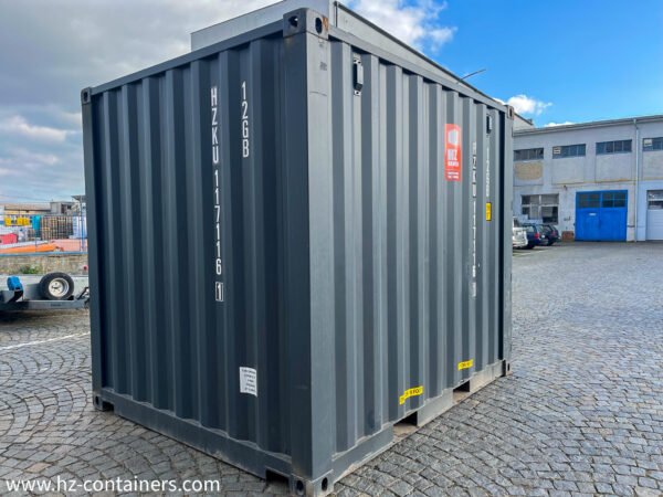 Contenedor de almacenamiento de 10 pies gris usado