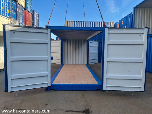 Contenedor 20′ 2x apertura lateral, puerta lateral doble
