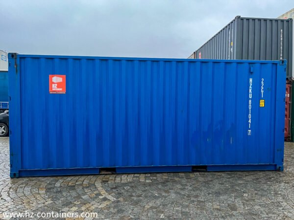 Contenedor de 6 m con puerta doble azul (2x puertas) IICL6