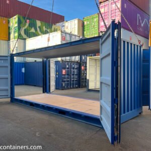 Contenedor 20′ 2x apertura lateral, puerta lateral doble