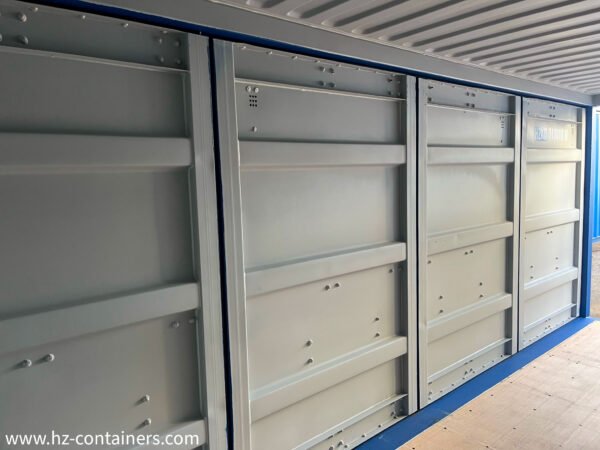 Contenedor 20′ 2x apertura lateral, puerta lateral doble