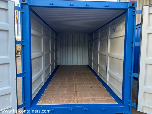 Contenedor 20′ 2x apertura lateral, puerta lateral doble