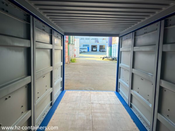 Contenedor 20′ 2x apertura lateral, puerta lateral doble