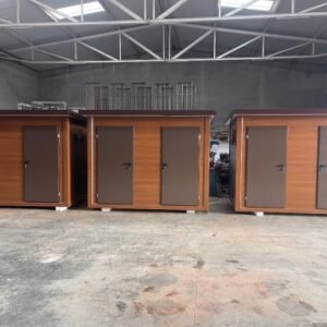 Contenedor de cabina de inodoro de pabellón sanitario