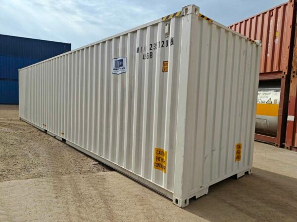 Contenedor marítimo 40HC MIIU2351208 blanco usado